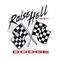 Dodge Raise Hell Flags Embossed Shaped Metal Wall Sign